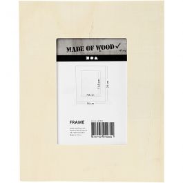Frame, size 20x16 cm, carving: 11,8x7,8 cm, plywood, 1pc [HOB-567950]