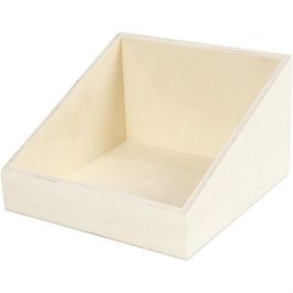 Display box, W: 19.5 cm, H: 12 (4) cm, plywood, 1pc, depth 19.5 cm [HOB56811]