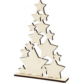 Christmas Tree, H: 29,8 cm, depth 4 cm, W: 21,5 cm, 1 pc [HOB-56923]
