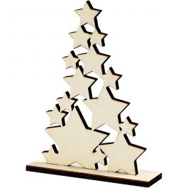 Christmas Tree, H: 19,6 cm, depth 4 cm, W: 14,7 cm, 1 pc [HOB-56924]