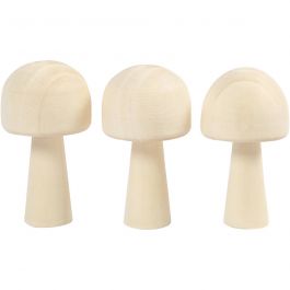 Toadstool, H: 5,2 cm, D: 2,9 cm, 3 pc/ 1 pack [HOB-56935]