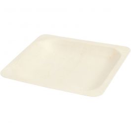 Plate, H: 2 cm, size 14x14 cm, 12 pc/ 1 pack [HOB-56940]