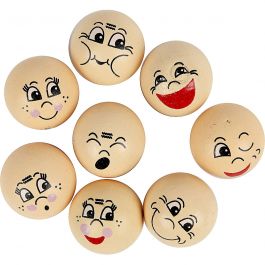 Heads, light beige, D: 20 mm, 16 pc/ 1 pack [HOB-57094]