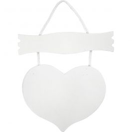 Heart and sign, size 28x19 cm, thickness 5 mm, 10 pc/ 1 pack [HOB-57484]