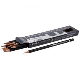 Art Design Drawing Pencils, D: 6,9 mm, hardness 2B, lead 1,8 mm, 12 pc/ 1 pack [HOB-57808]
