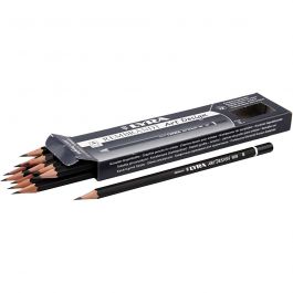 Art Design Drawing Pencils, D: 6,9 mm, hardness B, lead 1,8 mm, 12 pc/ 1 pack [HOB-57810]