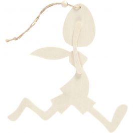 Bunny with egg, H: 18 cm, W: 17 cm, 1 set [HOB-57940]