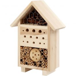 Insect Hotel, H: 26,1 cm, depth 9,2 cm, W: 18,4 cm, 1 pc [HOB-57954]