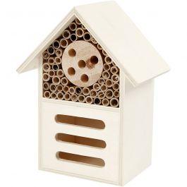 Insect and butterfly hotel, H: 18 cm, depth 9 cm, W: 14 cm, 1 pc [HOB-57963]