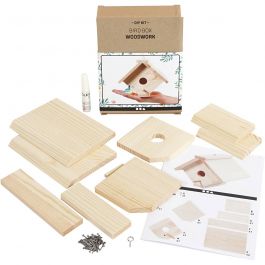 Bird box, H: 13 cm, depth 14,5 cm, W: 16 cm, 1 pc/ 1 pack [HOB-57967]