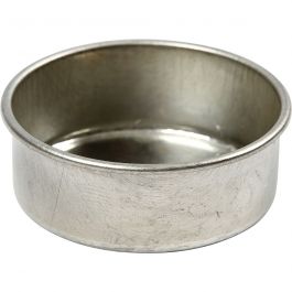 Candle Holder, H: 15 mm, D: 44 mm, 12 pc/ 1 pack [HOB-58019]