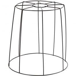 Lamp Shade, black, H: 20 cm, D: 15,5-20 cm, 1 pc [HOB-58025]