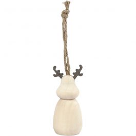 Reindeer, H: 7 cm, D: 3 cm, 1 pc [HOB-58059]