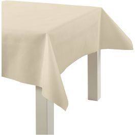 Imitation Fabric Table Cloth, light yellow, W: 125 cm, 70 g, 10 m/ 1 roll [HOB-5940212]