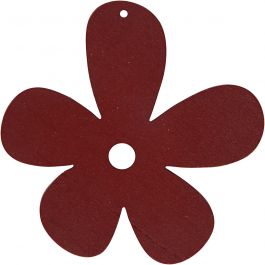 Flower, claret, size 57x51 mm, thickness 2 mm, 10 pc/ 1 pack [HOB-599303]