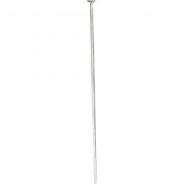 Head Pins, L: 50 mm, silver-plated, 30pcs