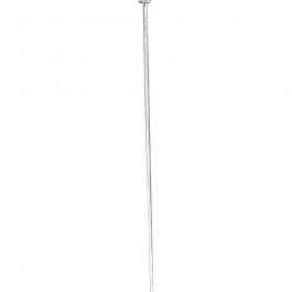 Head Pins, L: 50 mm, silver-plated, 300pcs