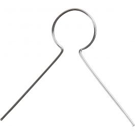 Hanging Ornaments, L: 22 mm, hole size 8 mm, silver-plated, 50pcs
