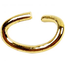 Oval Jump Rings, gold-plated, thickness 0,7 mm, 50 pc/ 1 pack [HOB-607640]