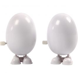 Mechanical Figures, white, H: 7 cm, 2 pc/ 1 pack [HOB-608160]