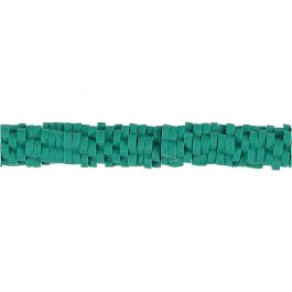 Clay Beads, turquoise, D: 5-6 mm, hole size 2 mm, 145 pc/ 1 strand [HOB-61003]