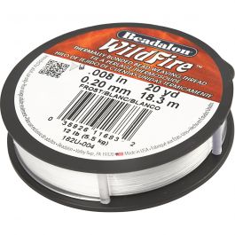 Jewellery Wire, white, thickness 0,20 mm, 18,3 m/ 1 roll [HOB-61014]
