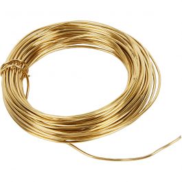 Brass Wire, brass, thickness 1,2 mm, 100 g, 10 m/ 1 roll [HOB-61032]
