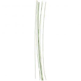 Floral stem wire, L: 30 cm, dia. 0,6 mm, green, 20 pc/ 1 pack [HOB-610350]