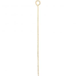 Eye Pins, gold-plated, L: 50 mm, 30 pc/ 1 pack [HOB-61053]