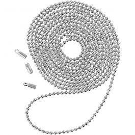 Bead Chain, silver-plated, D: 1,5 mm, 1 m [HOB-61243]