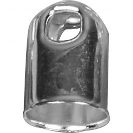End Caps, silver-plated, D: 6 mm, 6 pc/ 1 pack [HOB-613050]