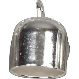 End Caps, silver-plated, D: 8 mm, 50 pc/ 1 pack [HOB-613061]