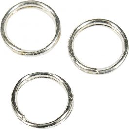 Split Ring, silver-plated, D: 5 mm, 300 pc/ 1 pack [HOB-613421]