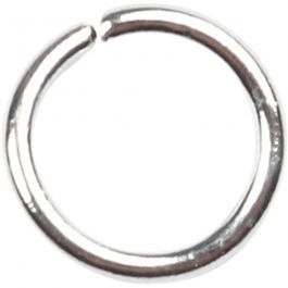 Jump Ring, silver-plated, size 5,4 mm, thickness 0,7 mm, 500 pc/ 1 pack [HOB-61379]