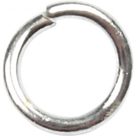 Jump Ring, silver-plated, size 4,4 mm, thickness 0,7 mm, 500 pc/ 1 pack [HOB-61380]