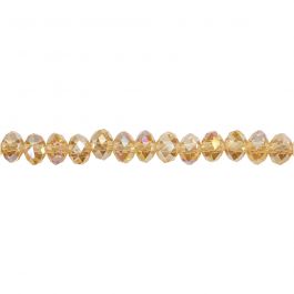 Faceted Beads, size 5x6 mm, hole size 1 mm, topaz, 100pcs