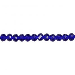 Faceted Beads, size 5x6 mm, hole size 1 mm, blue opal, 100pcs