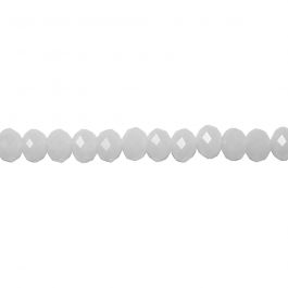 Faceted Beads, size 5x6 mm, hole size 1 mm, frosted, 100pcs