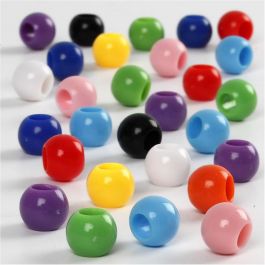 Pony Beads, D: 8 mm, hole size 4 mm, 70g, 125ml