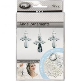 Angel Ornament, H: 2,8 cm, 32pcs