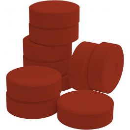 Watercolour, crimson red, H: 19 mm, D 57 mm, 10 pc/ 1 pack [HOB-627236]
