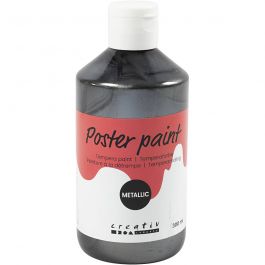 Poster paint Metallic, black, 300 ml/ 1 pack [HOB-629884]