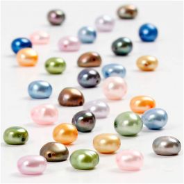 Freshwater Pearls, size 5-6 mm, hole size 1 mm, 40cm