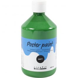 Poster paint Matte, dark green, 500 ml/ 1 bottle [HOB-642067]
