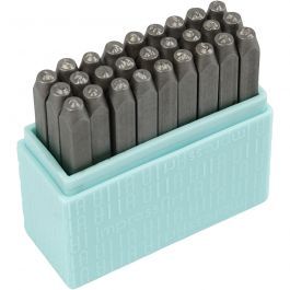 Embossing Stamps, Small letters, size 3 mm, Font: Bridgette , 27 pc/ 1 set [HOB-67560]