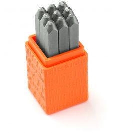 Embossing Stamps, Numbers, size 3 mm, Font: Bridgette , 9 pc/ 1 set [HOB-67562]