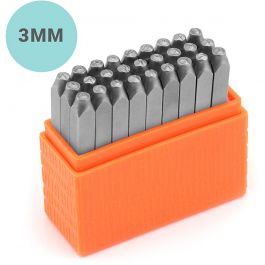 Embossing Stamps, Small letters, size 3 mm, Font: Helvetica , 27 pc/ 1 set [HOB-67563]