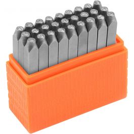Embossing Stamps, Capital letters, size 3 mm, Font: Helvetica , 27 pc/ 1 set [HOB-67564]
