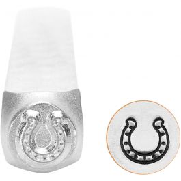 Embossing Stamp, Horseshoe, L: 65 mm, size 6 mm, 1 pc [HOB-67568]