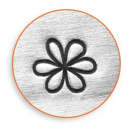 Embossing Stamp, Flower, L: 65 mm, size 6 mm, 1 pc [HOB-67570]